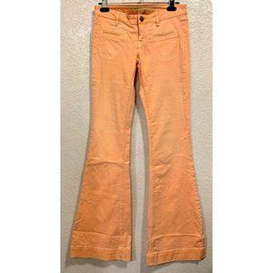 Stich's Vintage Y2K Orange Wide Leg Low rise Denim Jeans